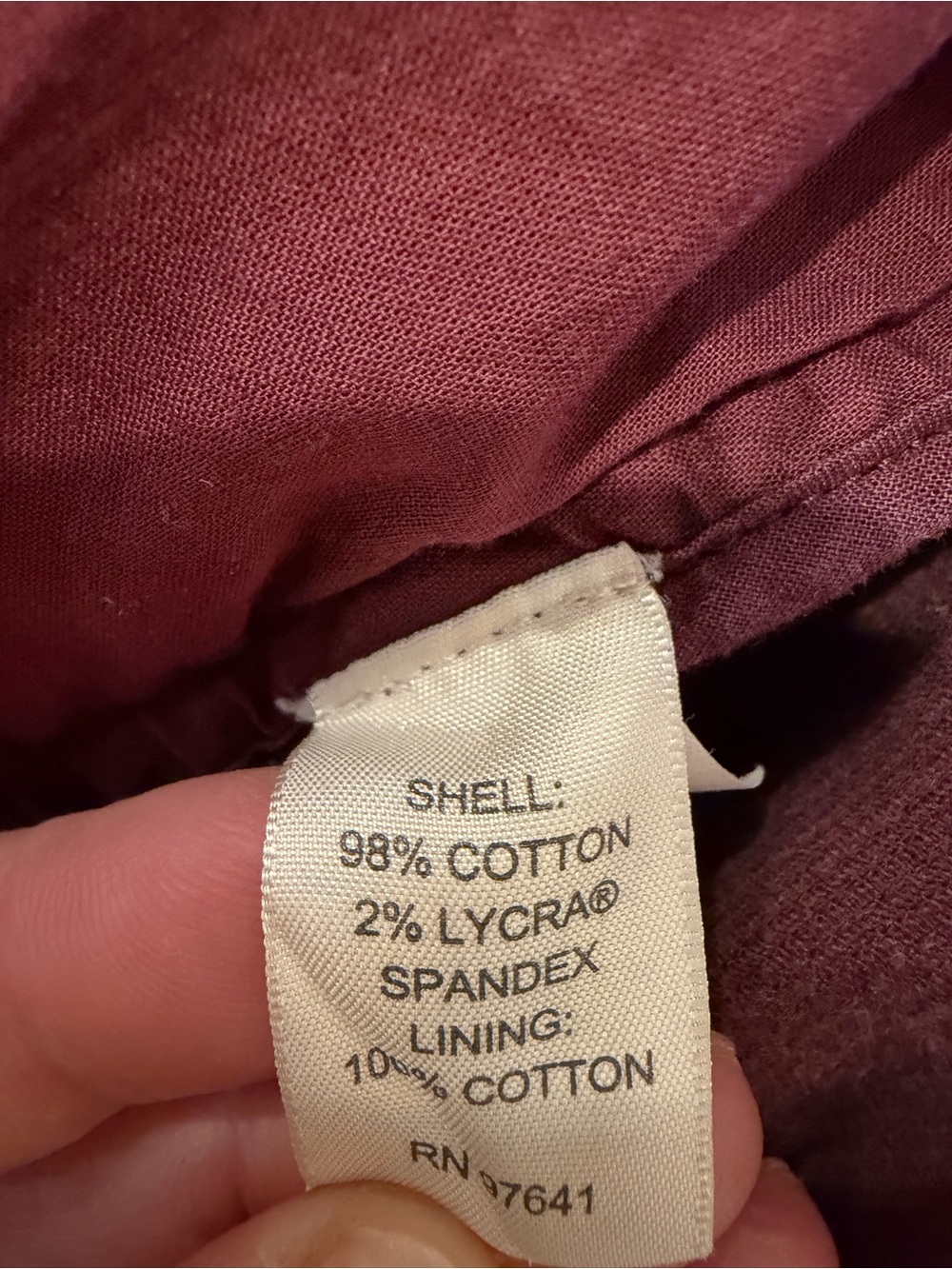 J. Jill Corduroy Blazer burgundy stretch cotton woman’s large business casual - Picture 6 of 8